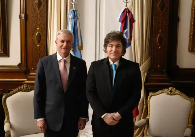 Javier Milei asiste a la asunci�n de Jos� Antonio Kast en Chile