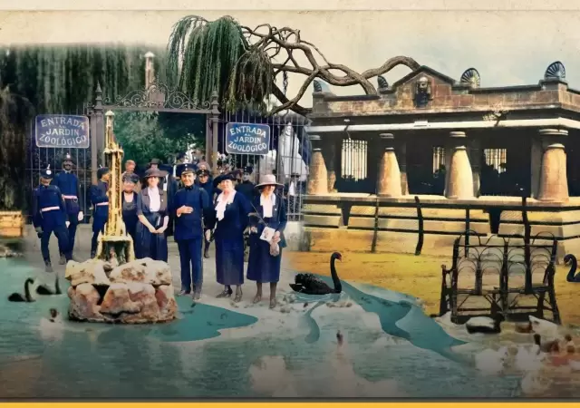 Evoluci�n urbana: Lo que hoy es un espacio recreativo en el Parque General San Mart�n, hace 120 a�os albergaba especies ex�ticas del mundo.