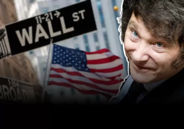Javier Milei en Wall Street