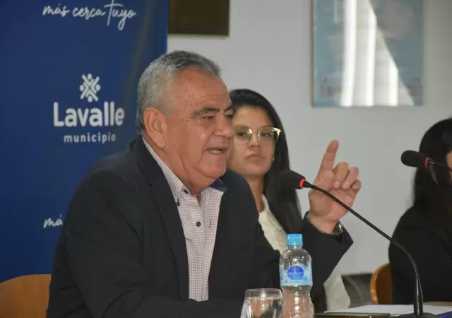 El intendente lavallino en la apertura de sesiones 2026