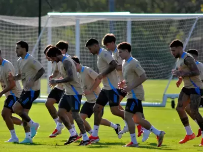 Entrenamiento de la Selecci�n Argentina