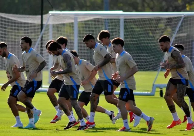 Entrenamiento de la Selecci�n Argentina