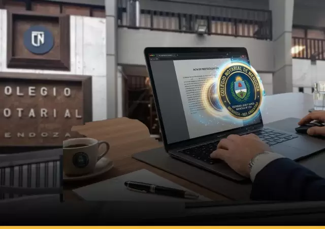 Gesti�n aut�noma. El Colegio Notarial de Mendoza impulsa la digitalizaci�n para que cada usuario gestione sus documentos v�a online.