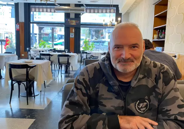 Marcelo Aceto, tripulante del Destructor ARA Sant�sima Trinidad.