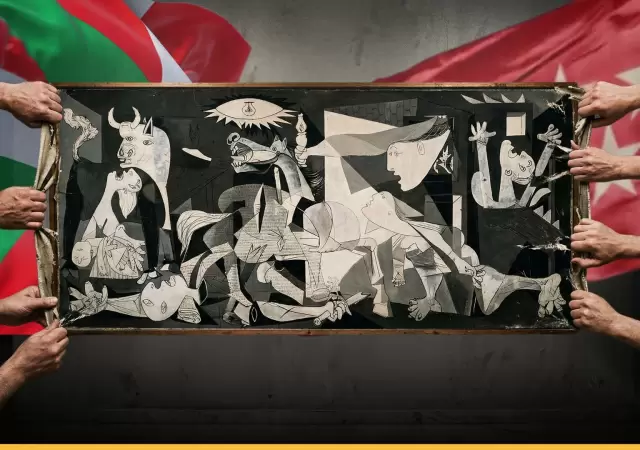 El Guernica de Pablo Picasso, pieza central del Museo Reina Sof�a, hoy objeto de una nueva disputa entre Madrid y Bilbao.
