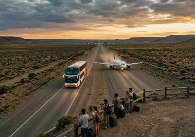 Viajar en colectivo o avi�n