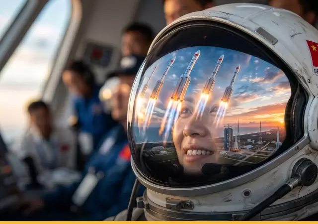 Cohetes reutilizables y vuelos suborbitales: la f�rmula con la que China planea liderar el turismo espacial hacia 2026.