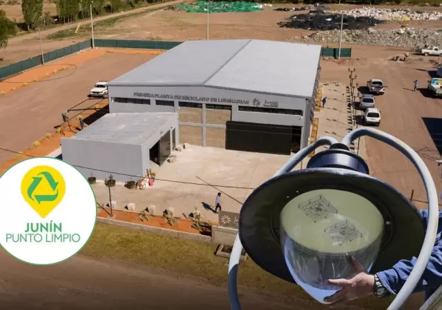 En la planta Jun�n Punto Limpio, los residuos pl�sticos se procesan para convertirse en mobiliario urbano y tecnolog�a LED de exportaci�n.