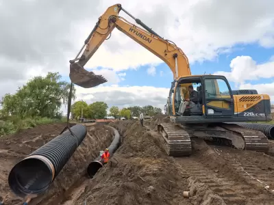Una obra estrat�gica en el Canal Calise cambiar� la forma de regar en San Carlos.
