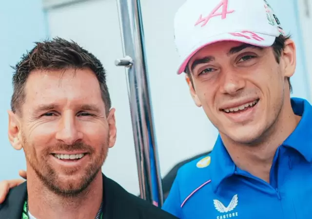 Messi y Colapinto en Miami: fotos del encuentro y blooper viral de una fan�tica