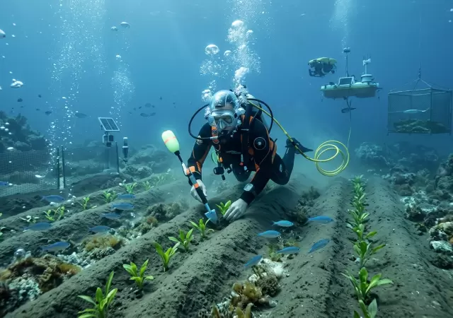 Siembra bajo el mar