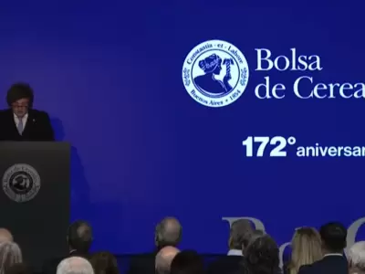 Milei en el aniversario de la Bolsa de Cereales