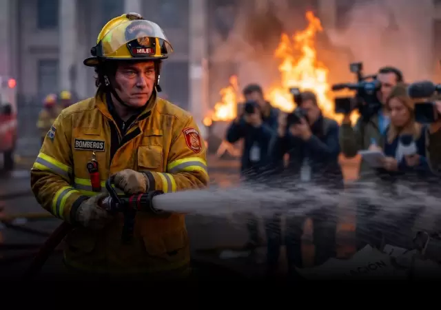 El Presidente intenta apagar los incendios de su propio espacio.