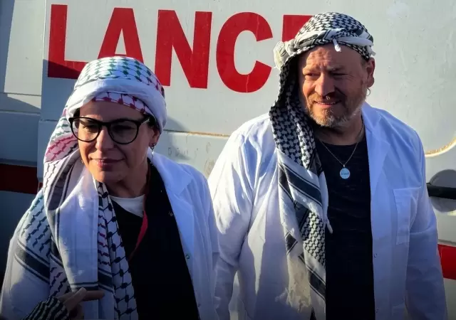Lucas Aguilera y Paula Gim�nez participaban de una caravana solidaria hacia la Franja de Gaza cuando fueron interceptados por un grupo militar rebelde