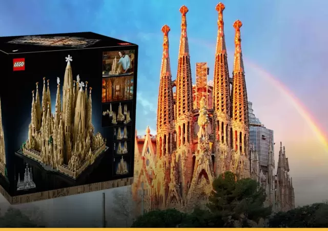 El nuevo set de Lego inspirado en la Sagrada Familia cuenta con m�s de 12.000 piezas y supera los 60 cent�metros de altura.