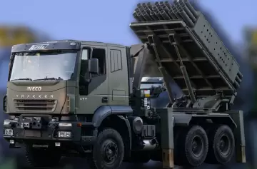 El Ministerio de Defensa ruso report� la destrucci�n de un lanzacohetes CP-30 argentino en Ucrania.