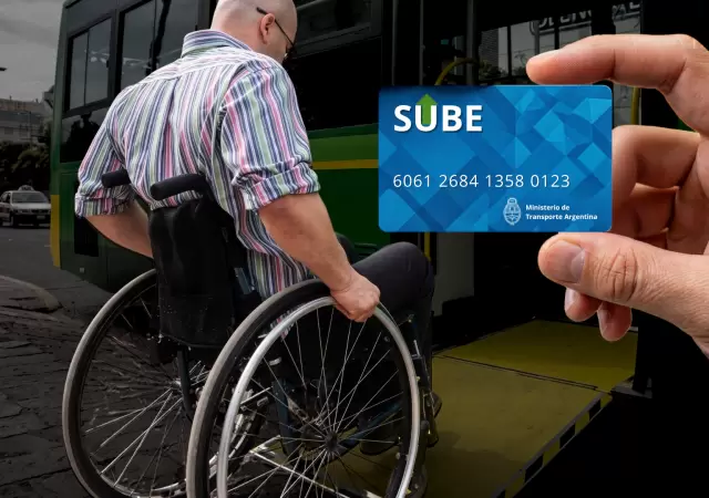 La tarjeta SUBE integra el Certificado �nico de Discapacidad (CUD).