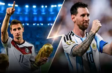 Lionel Messi igual� el r�cord hist�rico de goles de Miroslav Klose en Mundiales