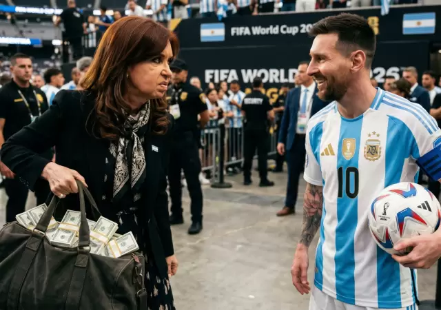 DOS CARAS DE ARGENTINA: El misterio de los bolsos K frente a la magia hist�rica de Messi