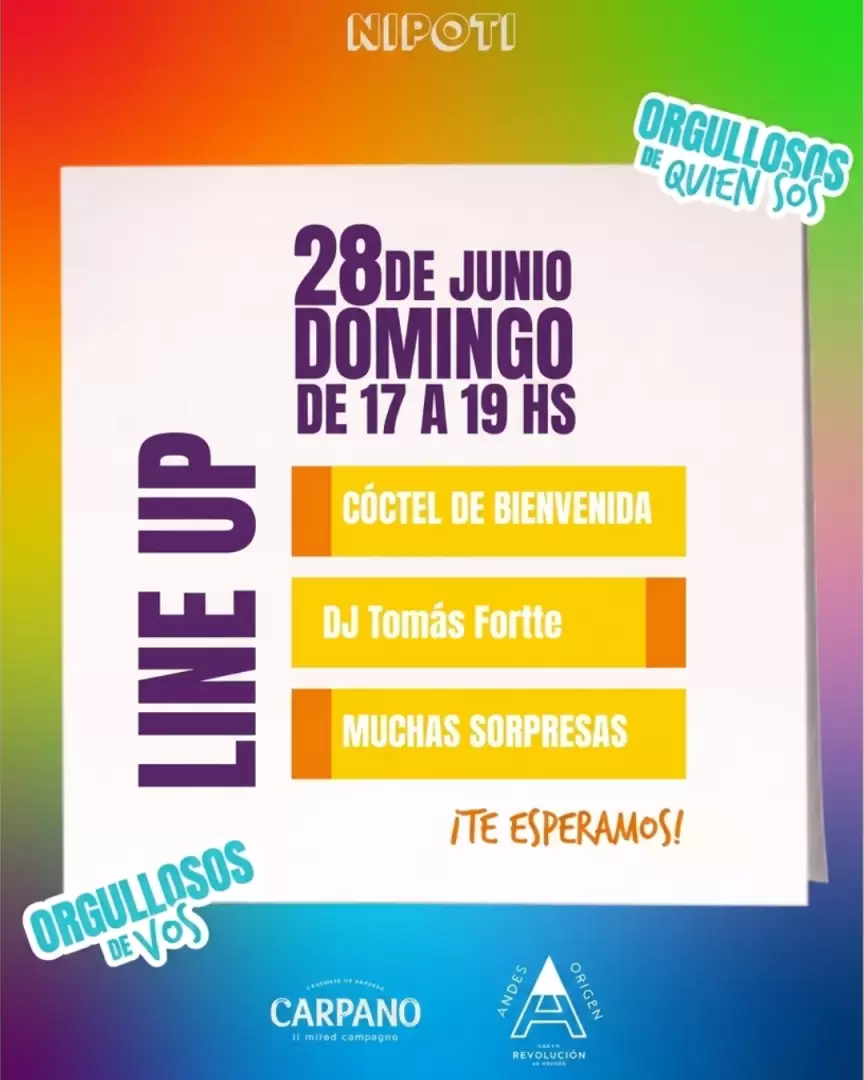 Festejos por el Día del Orgullo en Nipoti