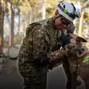 Rescate en Venezuela: tropas cuyanas y perros en acci�n