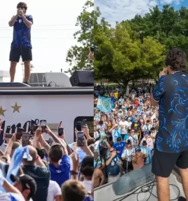 El l�der de Los Piojos sorprendi� a los hinchas de la Selecci�n Argentina en el Mundial 2026.