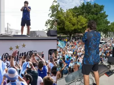 El l�der de Los Piojos sorprendi� a los hinchas de la Selecci�n Argentina en el Mundial 2026.