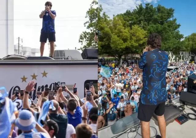 El l�der de Los Piojos sorprendi� a los hinchas de la Selecci�n Argentina en el Mundial 2026.