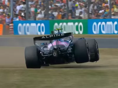 Franco Colapinto sufri� una extrema salida de pista en Silverstone que lo releg� al 19� lugar.