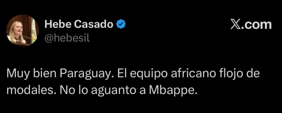 El desafortunado tuit de Hebe Casado, vicegobernadora de Mendoza