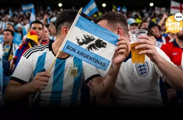 Proh�ben banderas de Malvinas en el partido de Argentina e Inglaterra.