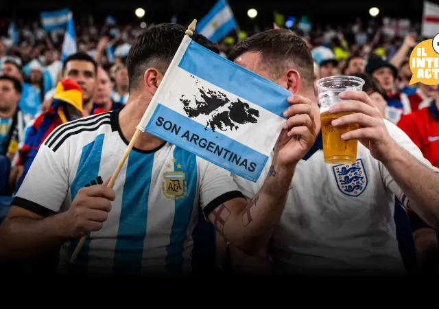 Proh�ben banderas de Malvinas en el partido de Argentina e Inglaterra.