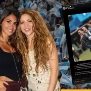 Antonela Roccuzzo reaccion� al elogio de Shakira