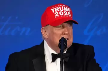 Trump luci� una gorra muy particular